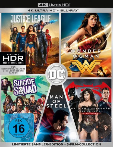 DC 5-Film-Collection - 4K (5x 4K UHD+5x Blu-ray Disc) - Limited Sammler Edition