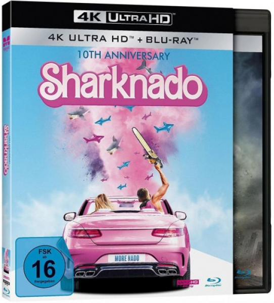 Sharknado (4K UHD+Blu-ray Disc) - Special Extended-Edition - Rosa Cover