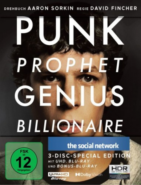 The Social Network (4K UHD+Blu-ray Disc) - Limited Steelbook Edition
