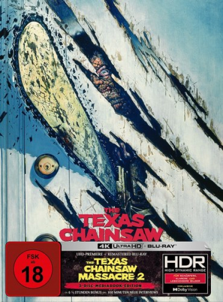 The Texas Chainsaw Massacre 2 - Limited Uncut Edition (4K UHD+Blu-ray Disc) - Mediabook - Cover D