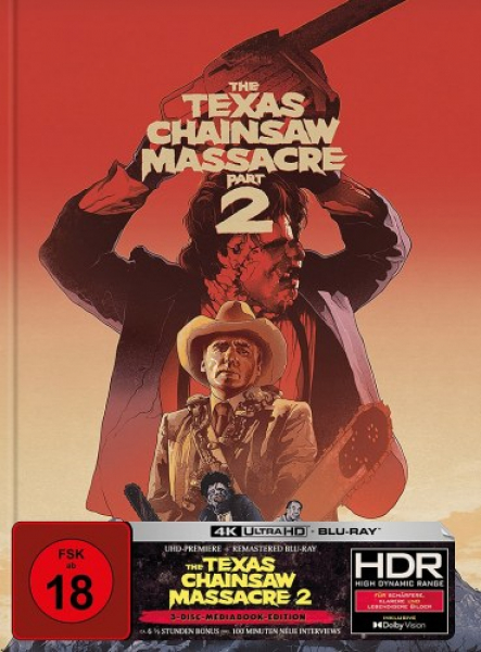 The Texas Chainsaw Massacre 2 - Limited Uncut Edition (4K UHD+Blu-ray Disc) - Mediabook - Cover C