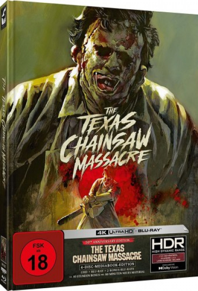 The Texas Chainsaw Massacre - Blutgericht in Texas - Limited Uncut Edition (4K UHD+3x Blu-ray Disc) - Mediabook - Cover A