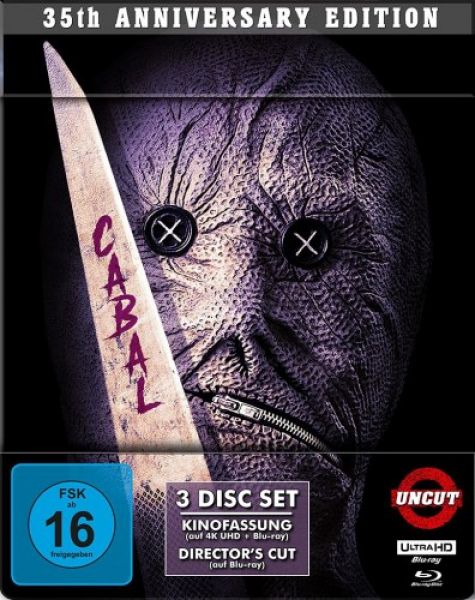 Cabal - Die Brut der Nacht (4K UHD+ 2x Blu-rays Disc) - 35th Anniversary Limited Steelbook Edition