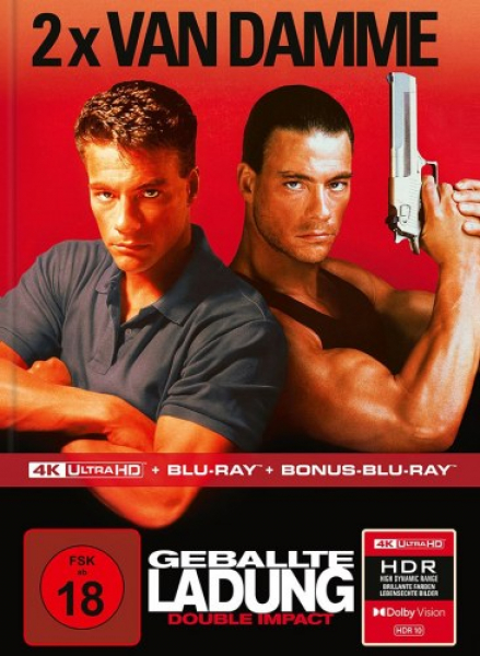 Geballte Ladung - Double Impact - Limited Uncut Edition - (4K UHD+Blu-ray) - Mediabook - Cover A