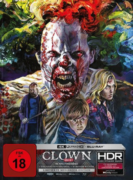 Clown - Limited Uncut Edition (4K UHD+Blu-ray) - Mediabook - Cover A