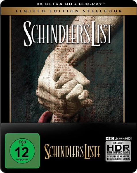 Schindlers Liste (4K UHD+ Blu-ray Disc) - Limited Steelbook Edition