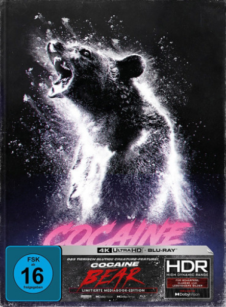 Cocaine Bear - Limited Edition (4K UHD+Blu-ray Disc) - Mediabook - Cover B