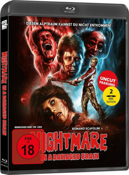 Nightmare In a Damaged Brain - Cover 1 (Blu-ray Disc)