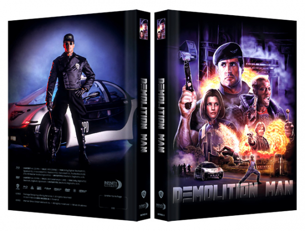 Demolition Man - Limited Uncut 333 Edition (DVD+Blu-ray Disc) - Mediabook - Cover A
