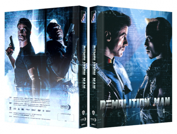 Demolition Man - Limited Uncut 222 Edition (DVD+Blu-ray Disc) - Mediabook - Cover B