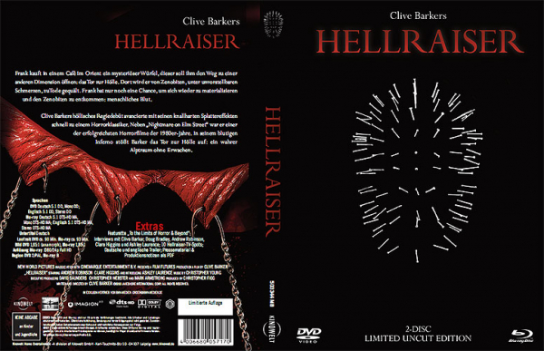Hellraiser - Limited Uncut 2-Disc Mediabook (DVD+Blu-ray Disc) - Black Edition