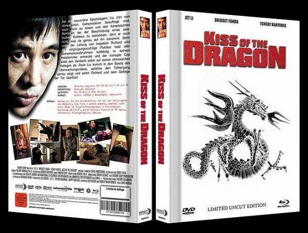Kiss of the Dragon - Limited Uncut 222 Edition (DVD+Blu-ray Disc) - Mediabook - Cover B