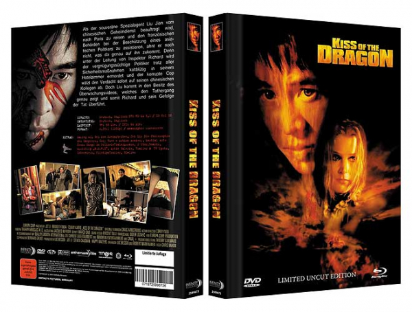 Kiss of the Dragon - Limited Uncut 111 Edition (DVD+Blu-ray Disc) - Mediabook - Cover C