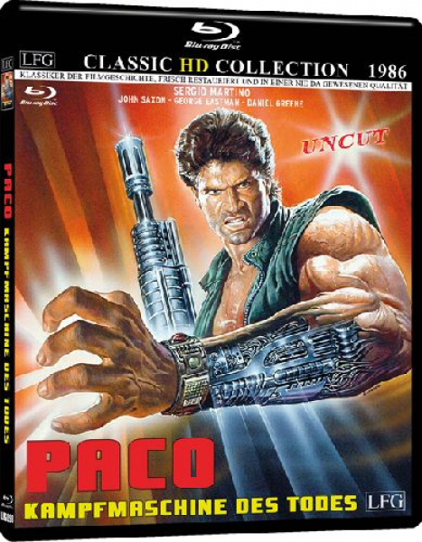 Paco - Kampfmaschine des Todes - Uncut (Blu-ray Disc) - Classic HD Collection #10