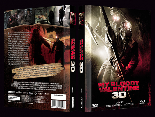 My Bloody Valentine - Uncut Limited Edition (DVD+2D+3D Blu-ray Disc) - Mediabook - Cover A