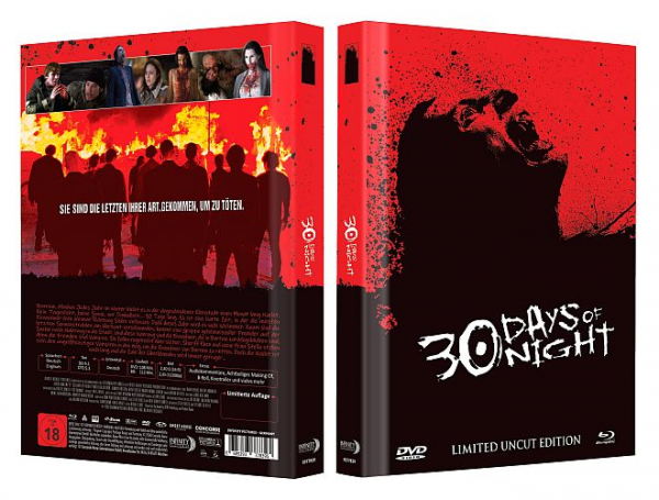 30 Days of Night - Limited Uncut 222 Edition (DVD+Blu-ray Disc) - Mediabook - Cover B