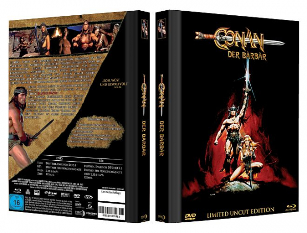 Conan - Der Barbar - Limited Uncut 111 Edition (DVD+Blu-ray Disc) - Mediabook - Cover C