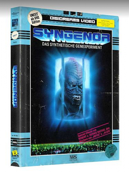 Syngenor - Das synthetische Genexperiment - Uncut Limited 250 VHS Edition (2x DVD+2x Blu-ray Disc) - Mediabook