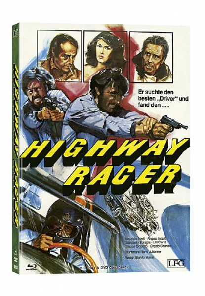 Poliziotto sprint - Highway Racer - Limited Uncut 250 Edition (DVD+Blu-ray Disc) - Mediabook - Cover B