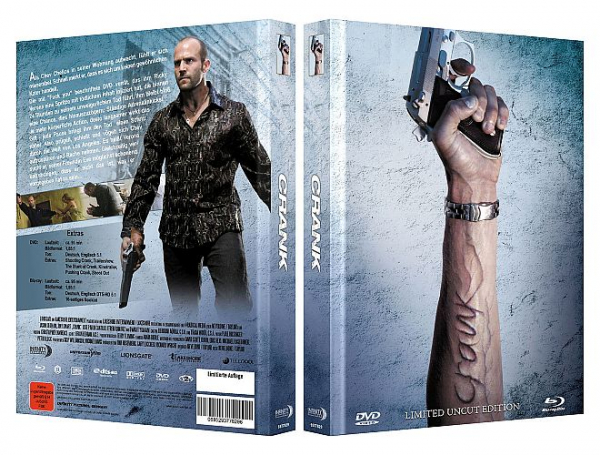 Crank - Limited Uncut 222 Edition (DVD+Blu-ray Disc) - Mediabook - Cover A