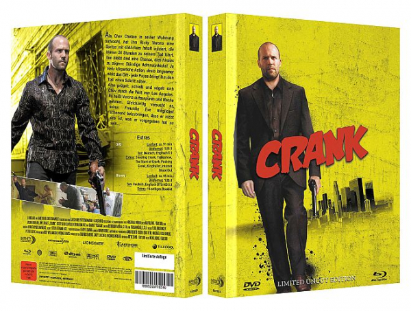 Crank - Limited Uncut 111 Edition (DVD+Blu-ray Disc) - Mediabook - Cover C