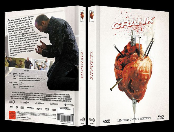 Crank - Limited Uncut 222 Edition (DVD+Blu-ray Disc) - Mediabook - Cover B