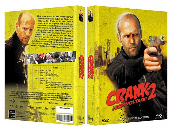 Crank 2 - Limited Uncut 111 Edition (DVD+Blu-ray Disc) - Mediabook - Cover C