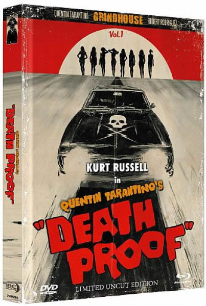 Death Proof - Todsicher - Limited Uncut 333 Edition (DVD+Blu-ray Disc) - wattiertes Mediabook