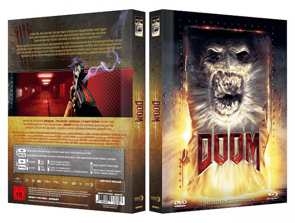 Doom - Extended Cut - Limited Uncut 222 Edition (DVD+Blu-ray Disc) - Mediabook - Cover B
