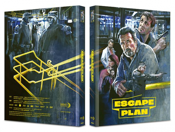 Escape Plan - Limited Uncut 222 Edition (DVD+Blu-ray Disc) - Mediabook - Cover B