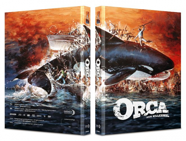 Orca, der Killerwal - Limited Uncut 333 Edition (DVD+Blu-ray Disc) - Mediabook - Cover A