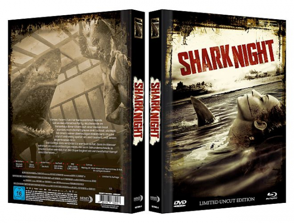 Shark Night - Limited Uncut 111 Edition (DVD+Blu-ray Disc) - Mediabook - Cover C