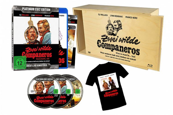 Zwei wilde Companeros - Platinum Cult Uncut 333 Edition (2x DVD+Blu-ray Disc) - Holzbox