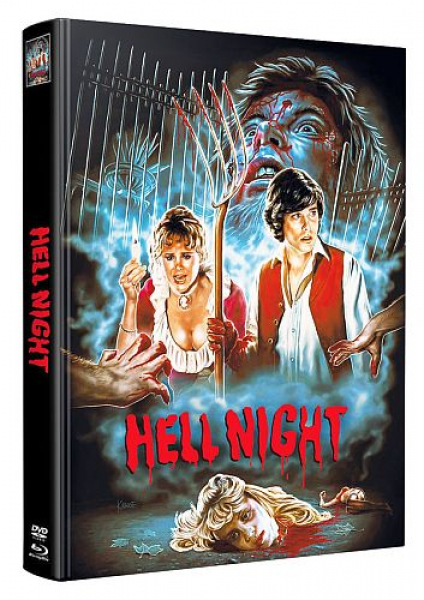 Hell Night - Limited Uncut 222 Edition (DVD+Blu-ray Disc) - Wattiertes Mediabook