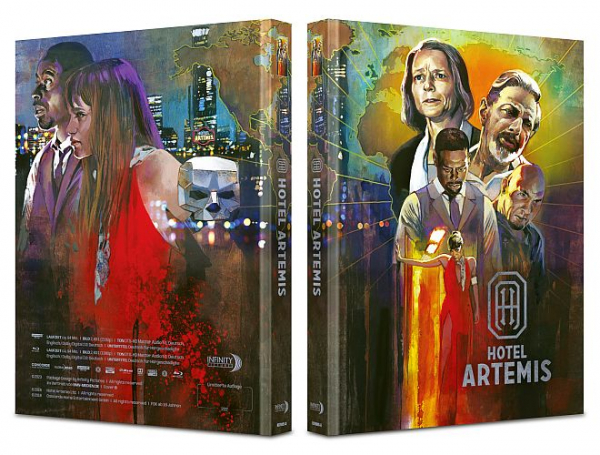 Hotel Artemis - Limited Uncut 222 Edition (4K UHD+Blu-ray Disc) - Mediabook - Cover B