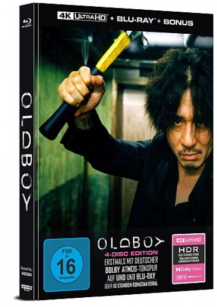 Oldboy - Limited Uncut Edition (4K UHD+3xBlu-ray Disc)  - Mediabook