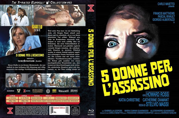 5 Donne per l'Assassino - Day Killer - Limited Uncut 444 Edition (DVD+Blu-ray Disc) - Mediabook - Cover A