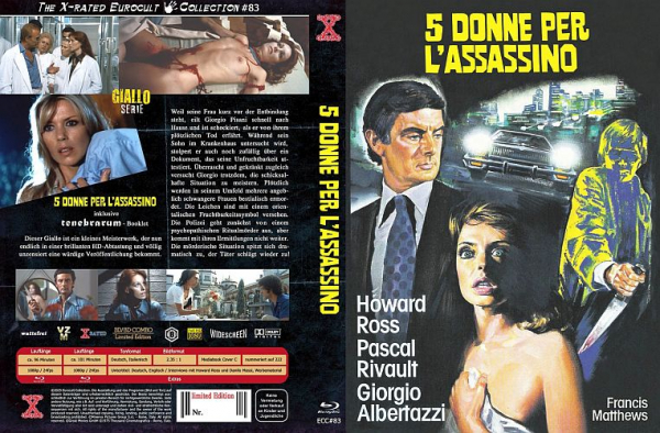 5 Donne per l'Assassino - Day Killer - Limited Uncut 222 Edition (DVD+Blu-ray Disc) - Mediabook - Cover C