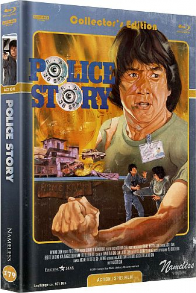 Jackie Chan Police Story 1 - Limited Uncut 333 Edition (4K UHD+Blu-ray Disc) - Mediabook - Cover B