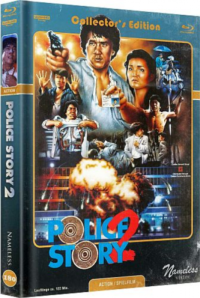 Jackie Chan Police Story 2 - Limited Uncut 333 Edition (4K UHD+Blu-ray Disc) - Mediabook - Cover B