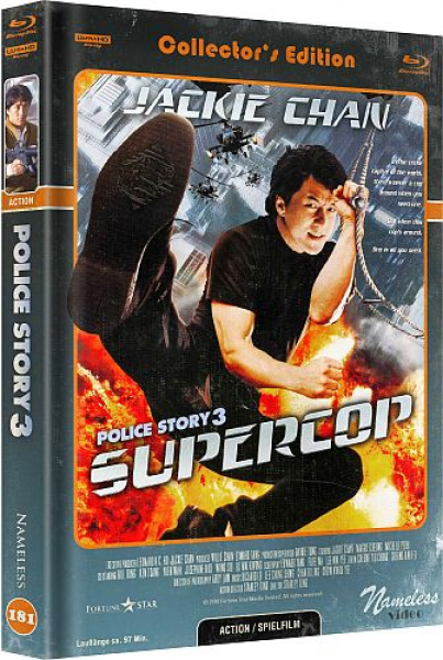 Jackie Chan Police Story 3 - Limited Uncut 500 Edition (4K UHD+Blu-ray Disc) - Mediabook - Cover B