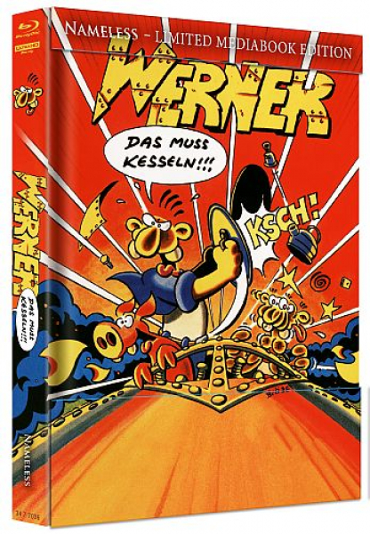 Werner - Das muss kesseln - Limited 333 Edition (4K UHD+Blu-ray Disc) - Mediabook - Cover A