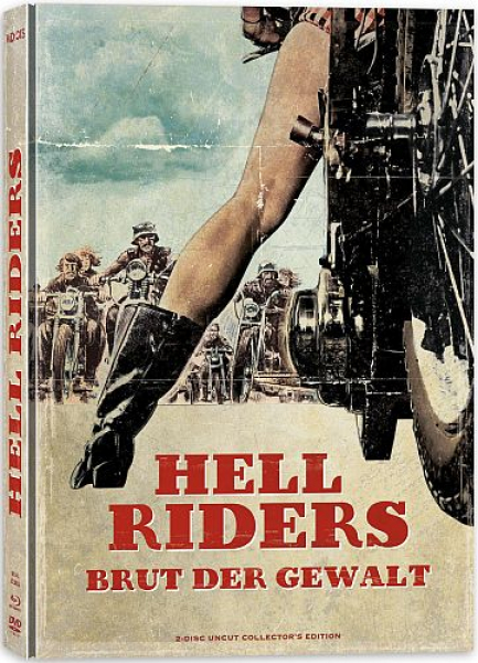Hell Riders - Brut der Gewalt - Limited Uncut Edition (DVD+Blu-ray Disc) - Mediabook - Cover A