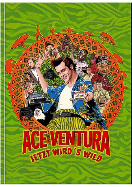 Ace Ventura - Jetzt wird's wild  - Limited Edition (DVD+Blu-ray Disc) - Mediabook - Cover B