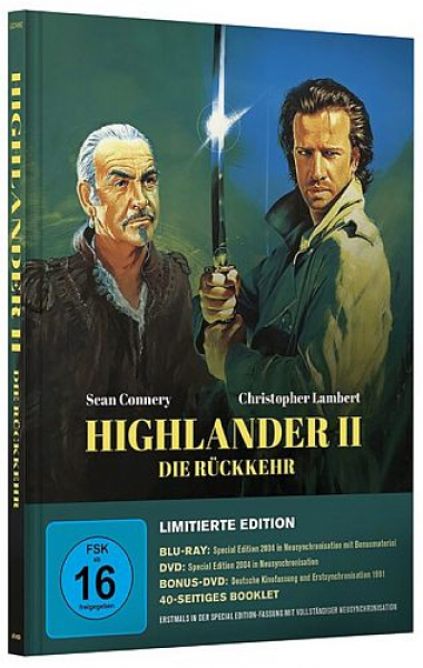 Highlander II - Die Rückkehr - Limited Edition (3x Blu-ray Disc) - Mediabook