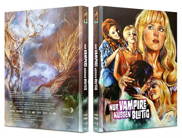 Nur Vampire küssen blutig - Limited Uncut 222 Edition (DVD+Blu-ray Disc) - Mediabook - Cover A