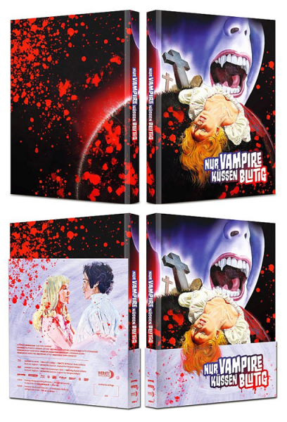 Nur Vampire küssen blutig - Limited Uncut 222 Edition (DVD+Blu-ray Disc) - Wattiertes Mediabook