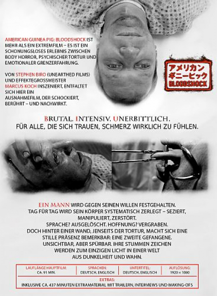 American Guinea Pig: Bloodshock - Limited Uncut 111 Edition (2x Blu-ray Disc) - Mediabook - Cover D