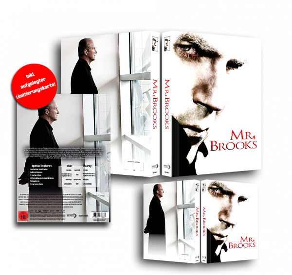 Mr. Brooks - Der Mörder in dir - Limited Uncut 111 Edition (DVD+Blu-ray Disc) - Mediabook - Cover C