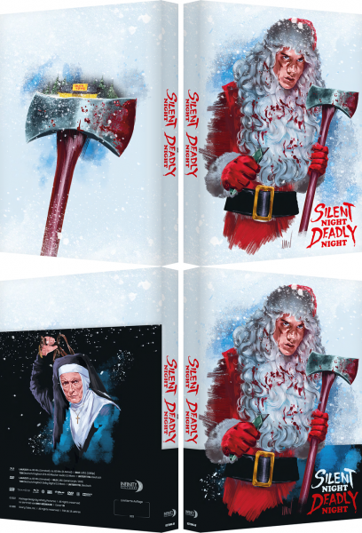 Silent Night, Deadly Night - Limited Uncut Unrated 333 Edition (DVD+Blu-ray Disc) - Mediabook - Wattiertes Cover